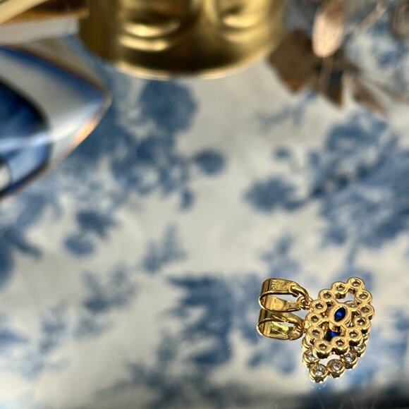 🆕 CRYSTAL HAZE 🧿 BNWT The Evil Eye Pendant - 18K Gold Plated Brass - Picture 13 of 16
